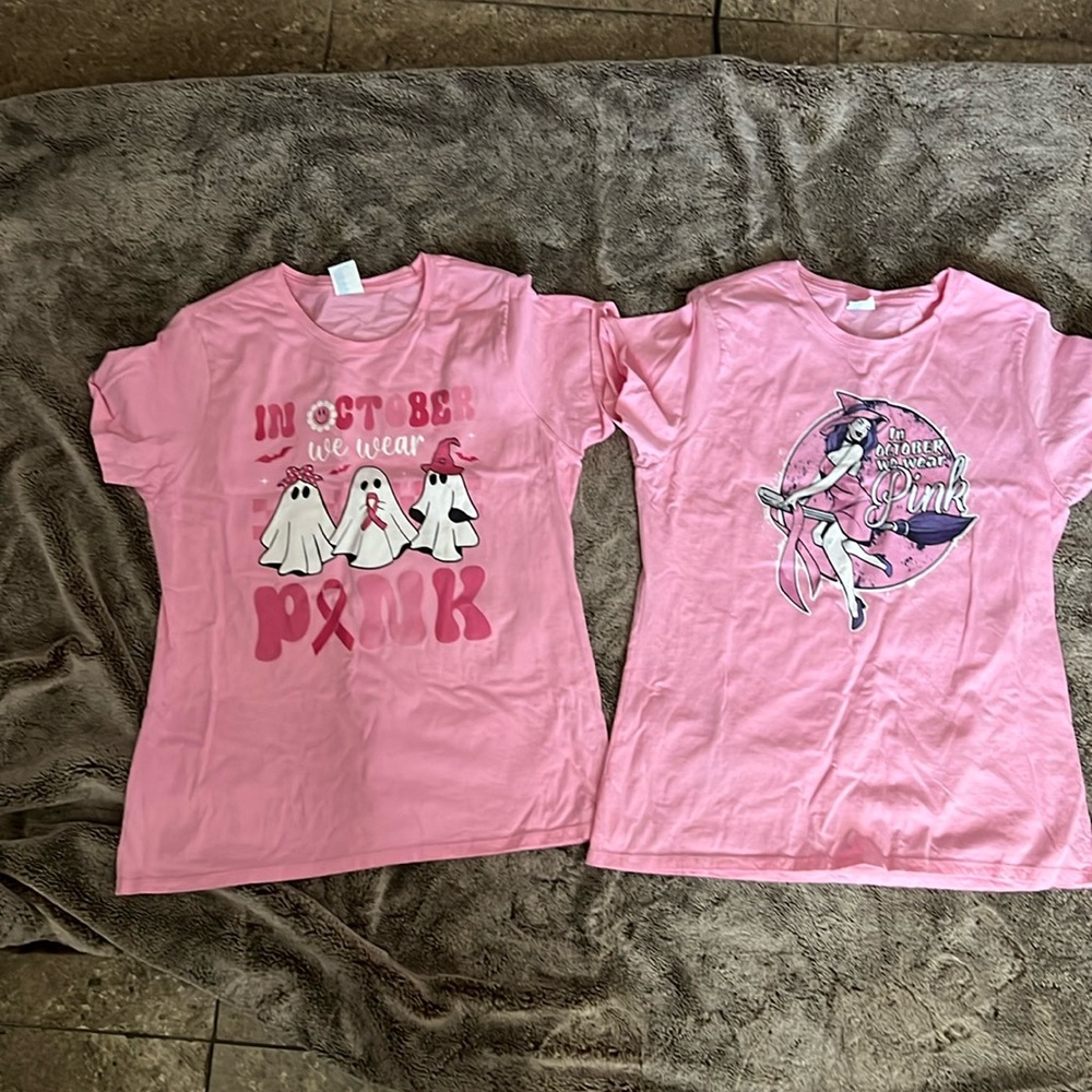 NWOT pink tshirts